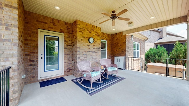 1007 Via Francesco Way, Spring Hill, TN 37174 - view of patio / terrace featuring a ceiling fan