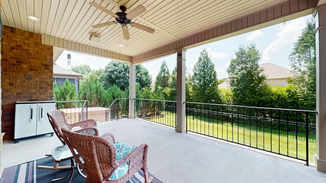 1007 Via Francesco Way, Spring Hill, TN 37174 - view of patio with a ceiling fan
