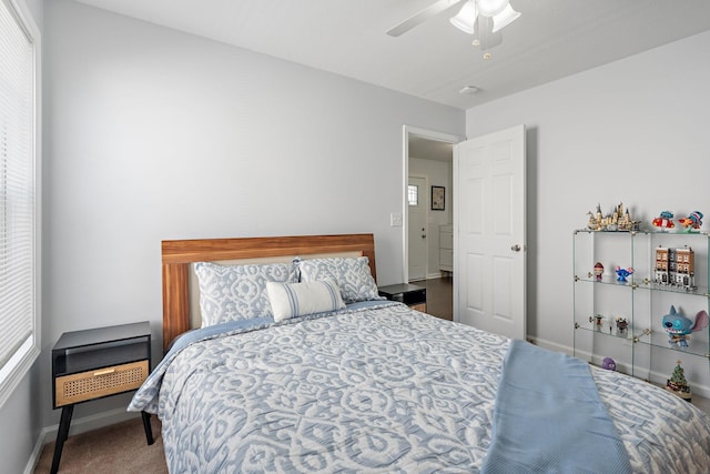 508 Oakmont Dr, Clarksville, TN 37042 - bedroom featuring carpet and a ceiling fan