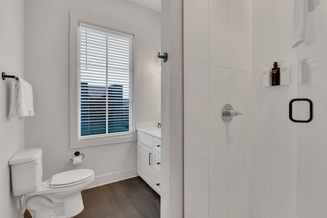 1320 5th Ave N Unit 4, Nashville, TN 37208 - full bath with a stall shower, vanity, and wood finished floors