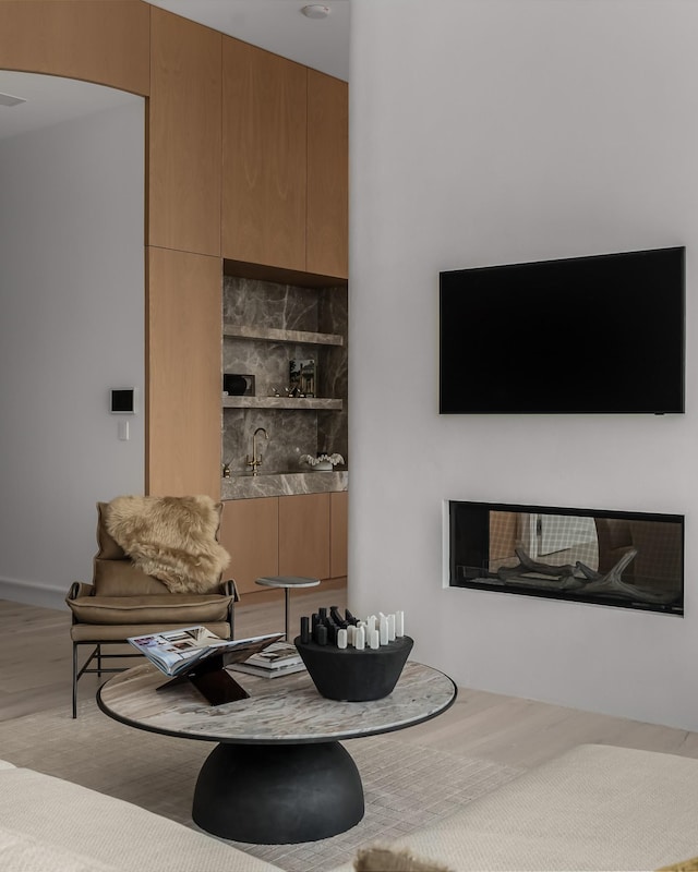 1616 W End Ave Unit 3304, Nashville, TN 37203 - living area featuring wood finished floors