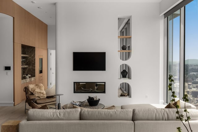 1616 W End Ave Unit 3304, Nashville, TN 37203 - living room featuring wood finished floors
