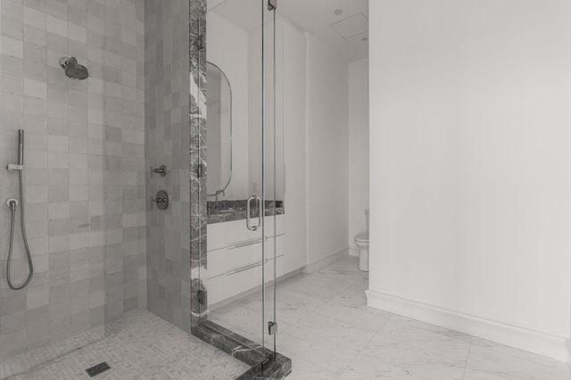 1616 W End Ave Unit 3304, Nashville, TN 37203 - full bath featuring a stall shower and marble look tiles