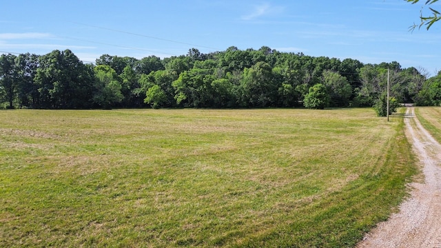 1896 W Harpeth Rd, Franklin, TN 37064 - view of grassy yard with a view of trees, a rural view, and driveway