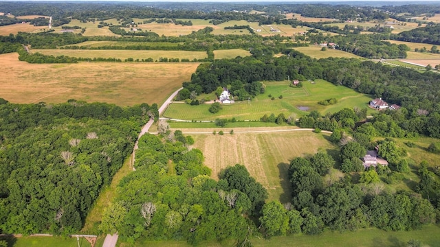1896 W Harpeth Rd, Franklin, TN 37064 - aerial view of property's location with rural landscape and farmland