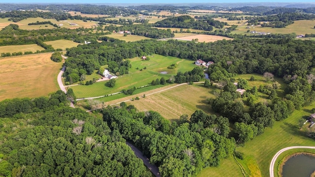 1896 W Harpeth Rd, Franklin, TN 37064 - aerial view of property and surrounding area with rural landscape