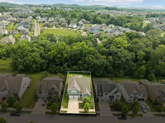 2717 Cloister Ln, Thompsons Station, TN 37179 - aerial view of residential area featuring property parcel outlined