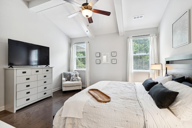 2717 Cloister Ln, Thompsons Station, TN 37179 - bedroom featuring multiple windows, dark wood finished floors, and ceiling fan
