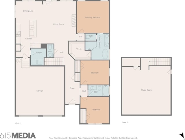 2717 Cloister Ln, Thompsons Station, TN 37179 - view of floor plan / room layout