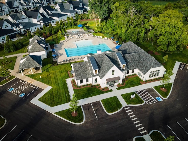 5614 Heirloom Dr, Murfreesboro, TN 37129 - aerial view of a pool