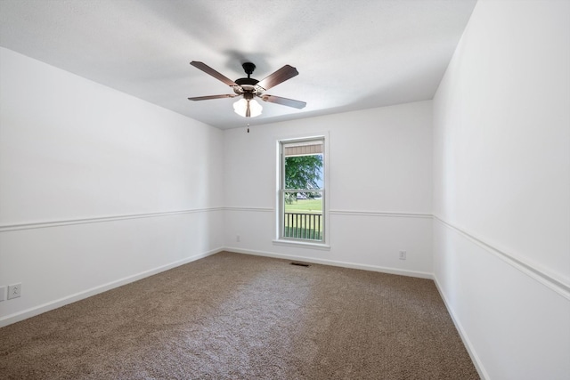 2746 Kinneys Rd, Cedar Hill, TN 37032 - empty room with carpet floors and a ceiling fan