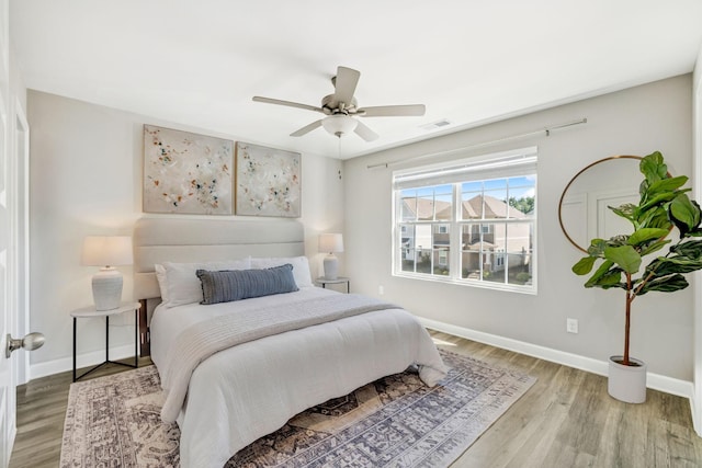 2557 Napa Valley Way, Columbia, TN 38401 - bedroom featuring light wood finished floors and a ceiling fan