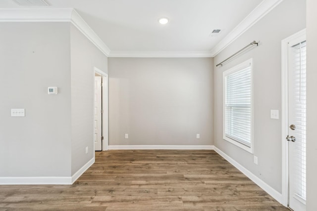 2557 Napa Valley Way, Columbia, TN 38401 - empty room with ornamental molding and wood finished floors