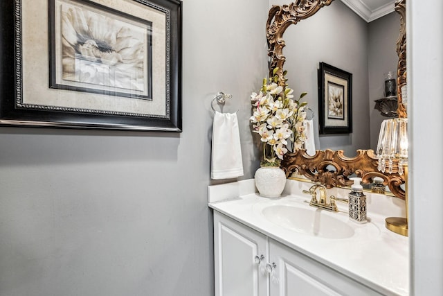 314 W 6th St, Columbia, TN 38401 - bathroom featuring vanity and ornamental molding