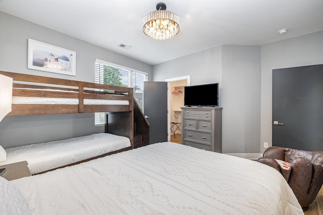 2910 Felicia St Unit 1, Nashville, TN 37209 - bedroom featuring a chandelier