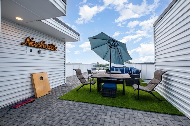 2910 Felicia St Unit 1, Nashville, TN 37209 - view of patio / terrace featuring outdoor dining area