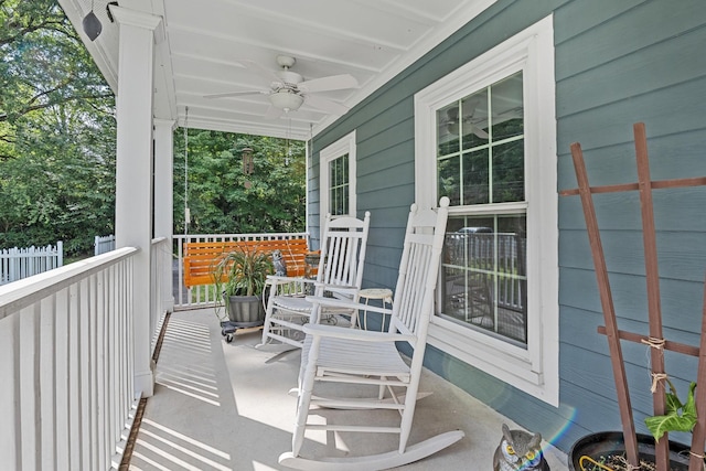 4200 Happy Valley Rd, Flintstone, GA 30725 - covered porch with ceiling fan