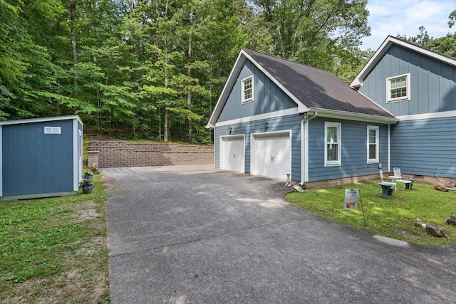 4200 Happy Valley Rd, Flintstone, GA 30725 - garage featuring a shed and driveway