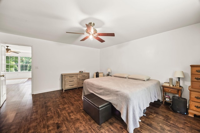 516 Delacy Dr, Fairview, TN 37062 - bedroom with wood finished floors and ceiling fan