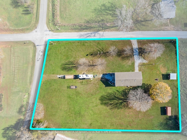 313 S Old Military Rd, Saint Joseph, TN 38481 - aerial overview of property's location featuring property parcel outlined