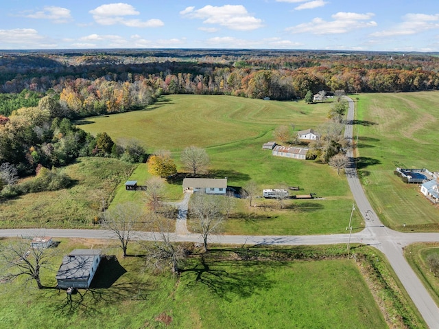 313 S Old Military Rd, Saint Joseph, TN 38481 - aerial overview of property's location featuring rural landscape