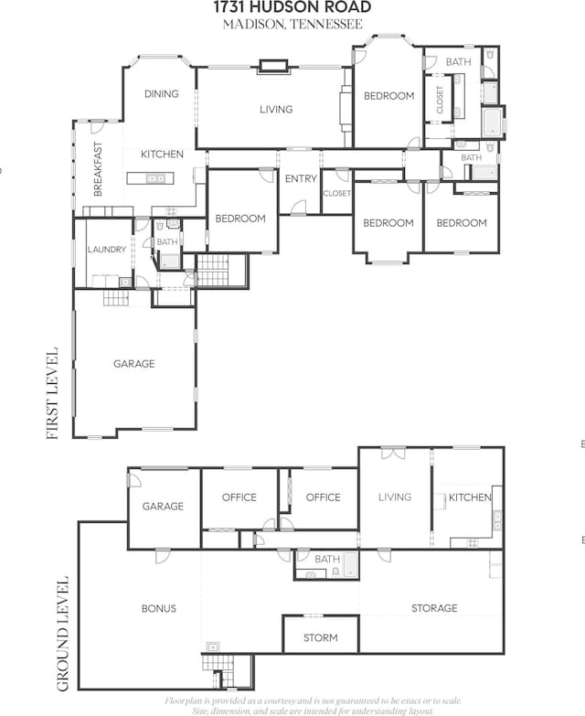1731 Hudson Rd, Madison, TN 37115 - view of room layout