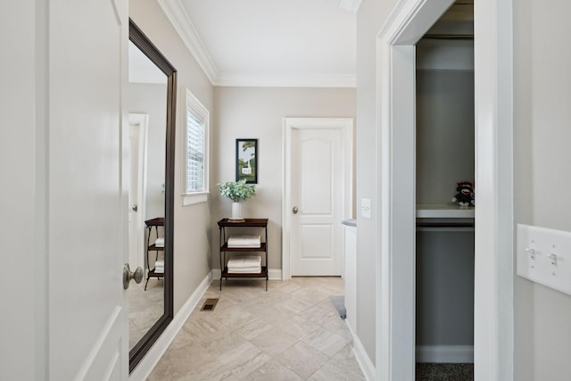 1731 Hudson Rd, Madison, TN 37115 - hallway with ornamental molding and baseboards