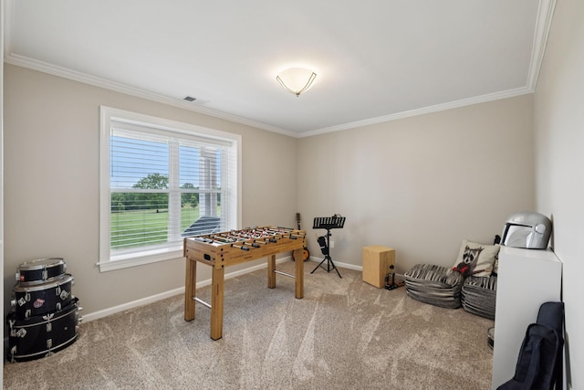 1731 Hudson Rd, Madison, TN 37115 - playroom featuring crown molding and carpet floors