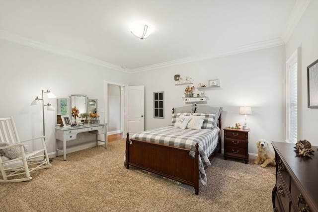 1731 Hudson Rd, Madison, TN 37115 - bedroom featuring ornamental molding and light carpet