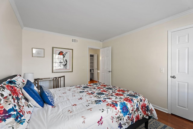 2116 Hobbs Rd Unit K2, Nashville, TN 37215 - bedroom with crown molding and wood finished floors