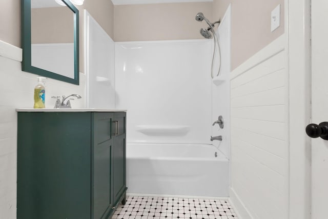 1803 Dimple Ct, Columbia, TN 38401 - bathroom with vanity and bathing tub / shower combination