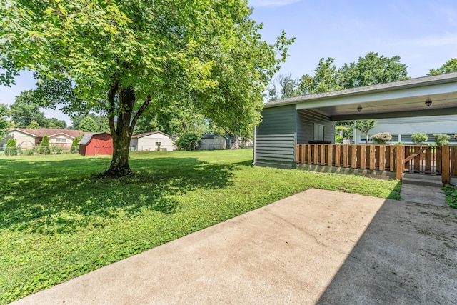 1006 Houston Dr, Murfreesboro, TN 37130 - view of yard with a storage shed and a patio