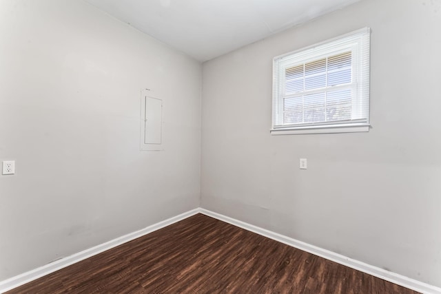 1006 Houston Dr, Murfreesboro, TN 37130 - spare room featuring dark wood-type flooring and electric panel