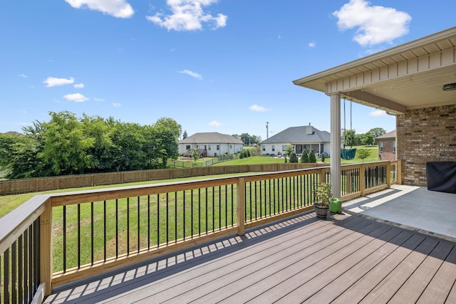 5123 Vinnie Dell Dr, Chapel Hill, TN 37034 - wooden deck featuring a fenced backyard and a residential view