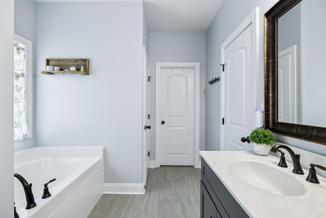 5123 Vinnie Dell Dr, Chapel Hill, TN 37034 - full bath with a garden tub, vanity, and healthy amount of natural light