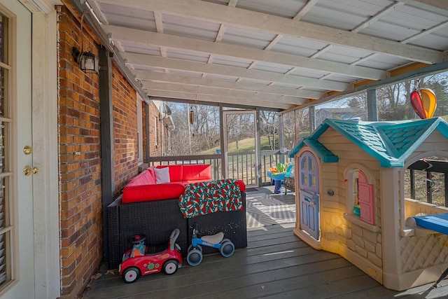 783 W Main St, Mcminnville, TN 37110 - sunroom with an outdoor hangout area