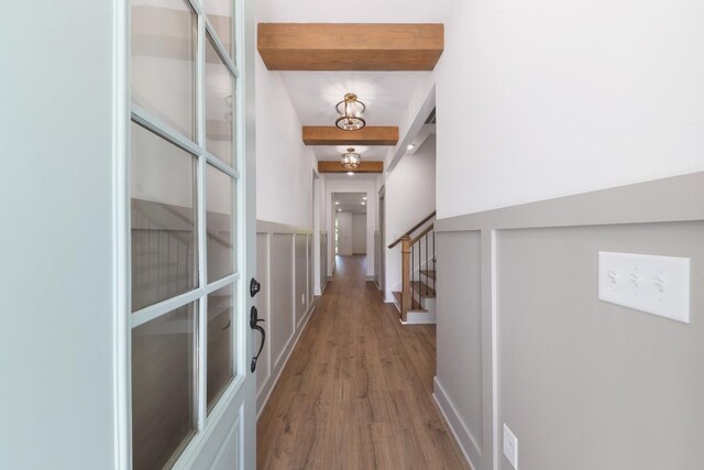 19 Peyton Pl, Columbia, TN 38401 - hall with stairs and wood finished floors