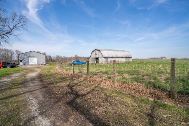 135 Campbellsville Pike, Ethridge, TN 38456 - view of dirt / gravel road featuring a barn and a rural view