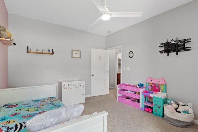 1386 Bruceton Dr, Clarksville, TN 37042 - bedroom featuring carpet floors and a ceiling fan