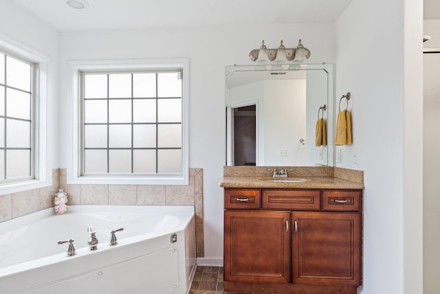 1386 Bruceton Dr, Clarksville, TN 37042 - full bathroom featuring vanity and a garden tub