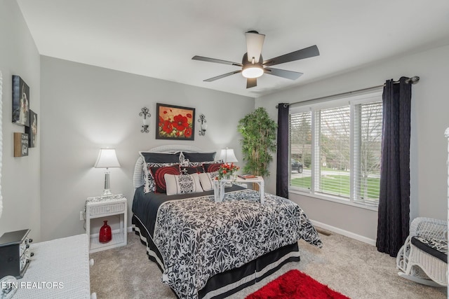 187 Forest View Dr, Crossville, TN 38558 - bedroom with carpet floors and a ceiling fan