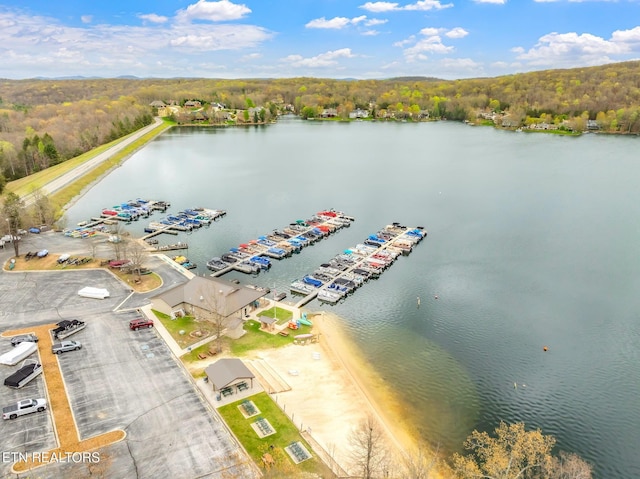 187 Forest View Dr, Crossville, TN 38558 - drone / aerial view of a nearby body of water and a forest