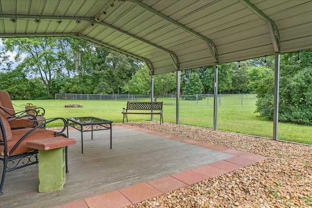 379 Hooper Rd, Winchester, TN 37398 - wooden deck featuring a fenced backyard and view of wooded area