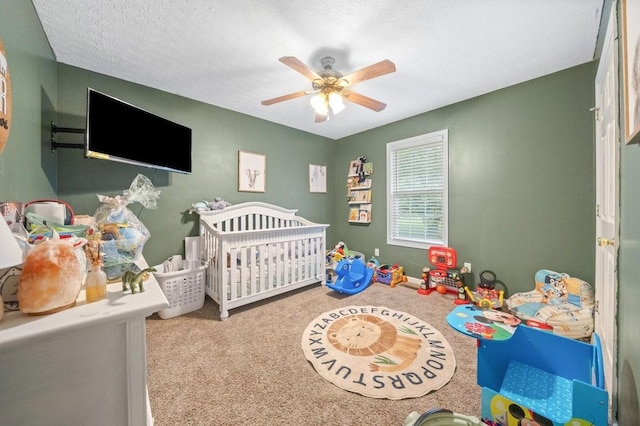 105 Gammons Ln, Lafayette, TN 37083 - carpeted bedroom featuring a crib and ceiling fan