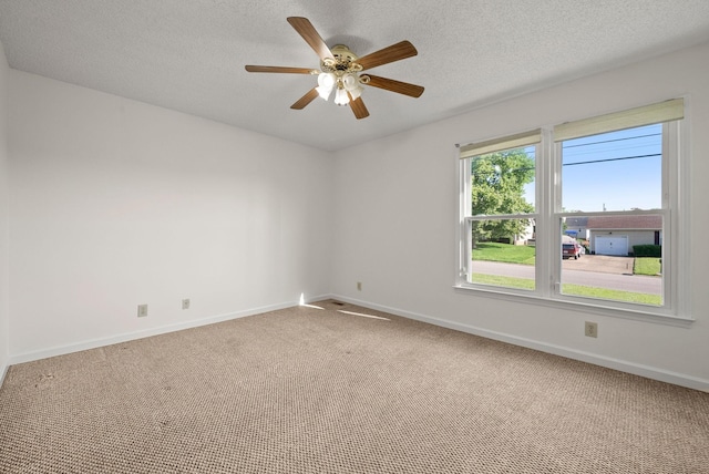 3230 S Senseney Cir, Clarksville, TN 37042 - carpeted spare room featuring a ceiling fan and a textured ceiling