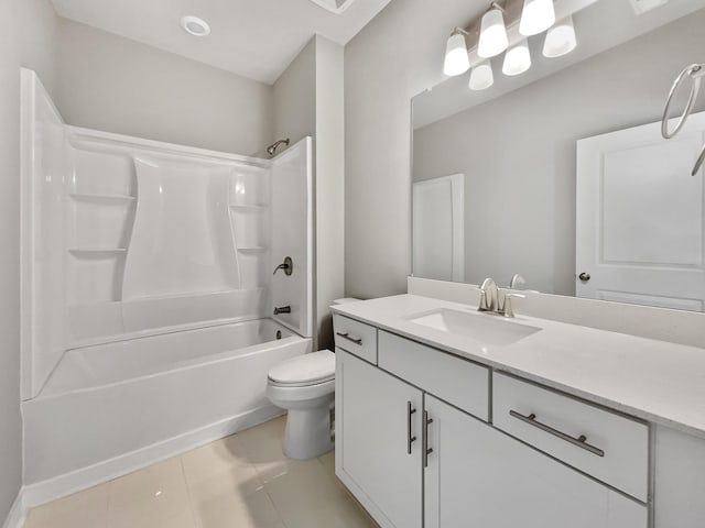 795 Ewell Farm Dr, Spring Hill, TN 37174 - bathroom with vanity,  shower combination, and tile patterned floors