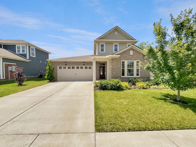 795 Ewell Farm Dr, Spring Hill, TN 37174 - traditional-style home with a garage, driveway, a front yard, and brick siding