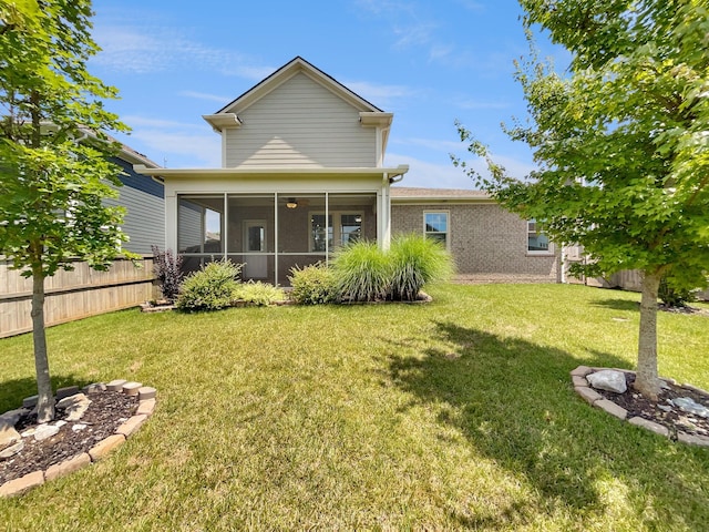 795 Ewell Farm Dr, Spring Hill, TN 37174 - rear view of property with a sunroom