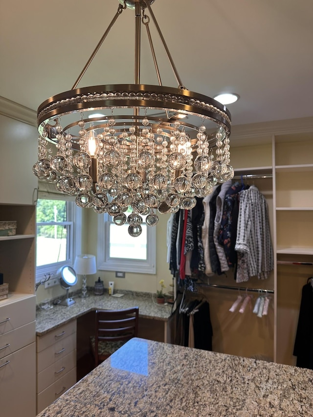 938 Thompson Rd, Pegram, TN 37143 - spacious closet with a chandelier