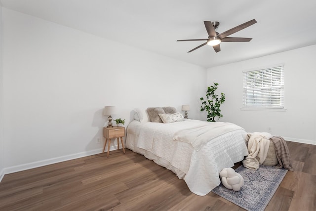 601 Boyd Mill Ave Unit O4, Franklin, TN 37064 - bedroom with wood finished floors and a ceiling fan